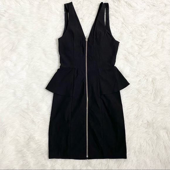 NASTY GAL Black Fitted Peplum Mini Dress - Picture 3 of 8